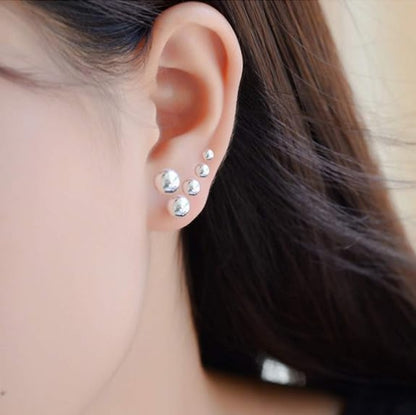 unique silver stud earrings