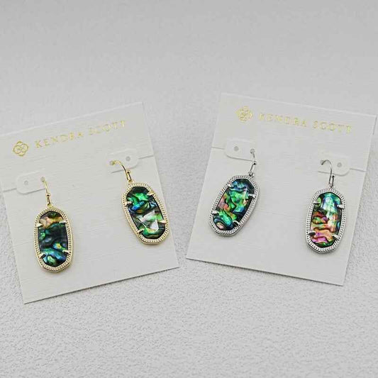 Kendra Scott Oval Abalone Shell Earrings