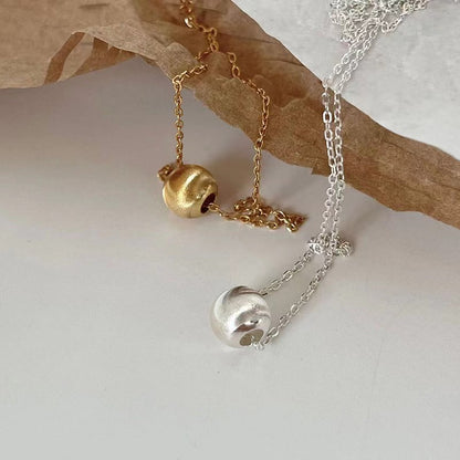 ball pendant necklace silver