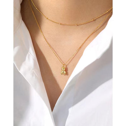 gold miffy necklace for women