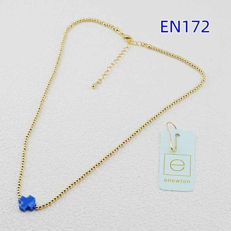 enewton Colorful Cross Beaded Necklace