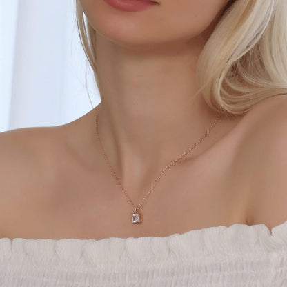 Three-Stone Swirl Pendant Necklace