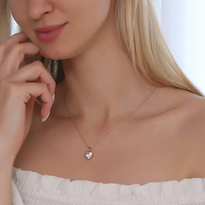 Three-Stone Swirl Pendant Necklace