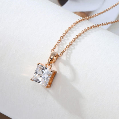 Three-Stone Swirl Pendant Necklace