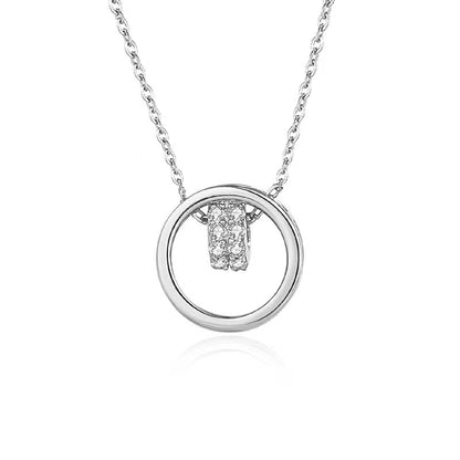 hollow necklace silver