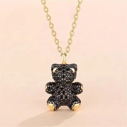 black diamond miffy necklace