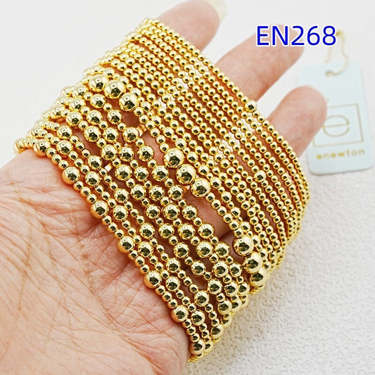 enewton 16-Piece Set: Mixed-Size Beaded Bracelets
