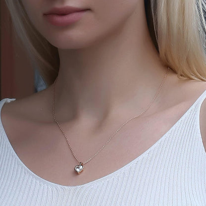 Three-Stone Swirl Pendant Necklace