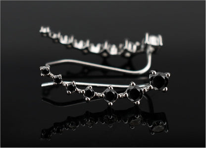 Zircon Ear Climber Earrings