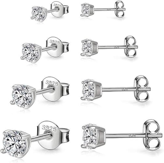 simple diamond earrings studs
