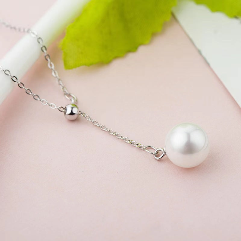 drop pearl Y necklace
