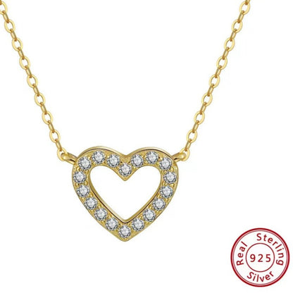 full diamond heart necklace