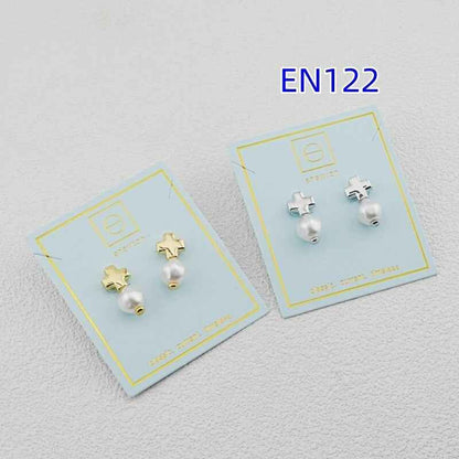 enewton cross pearl earrings