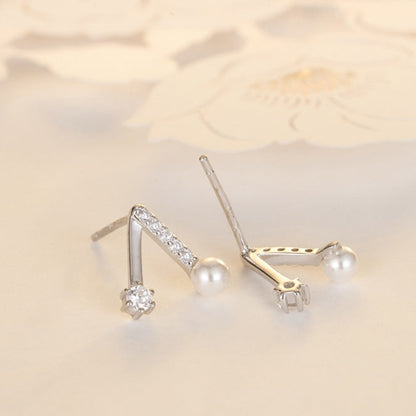 simple silver earrings studs