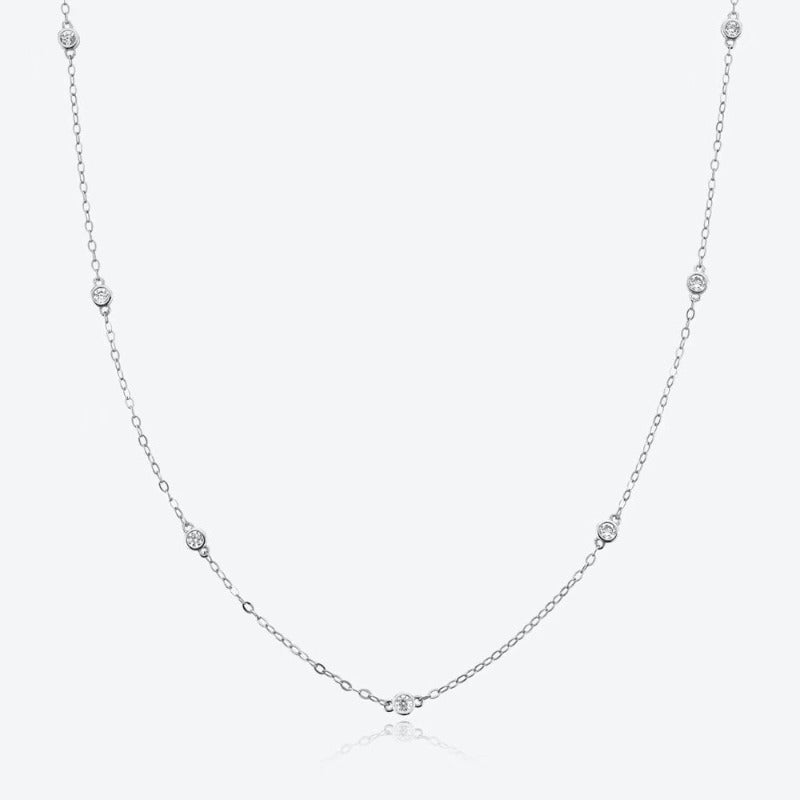 white gold necklace pandora