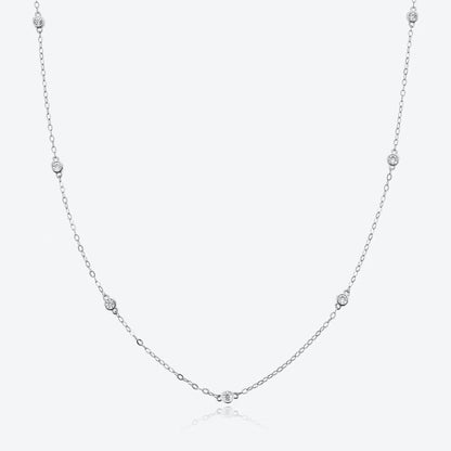 white gold necklace pandora