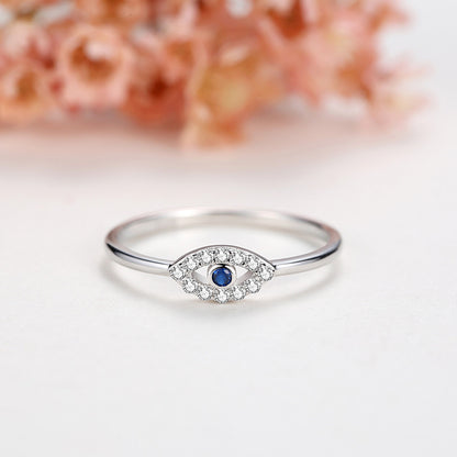 S925 Sterling Silver Demon Eye Fashion Ring