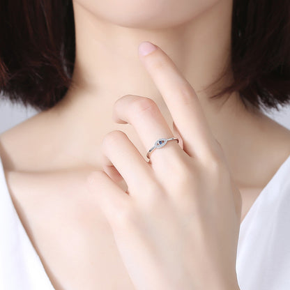 S925 Sterling Silver Demon Eye Fashion Ring