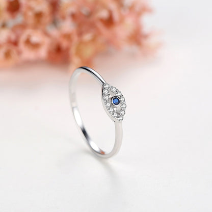 S925 Sterling Silver Demon Eye Fashion Ring