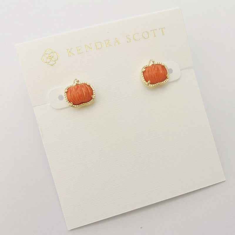 Kendra Scott Pumpkin Stud Earrings