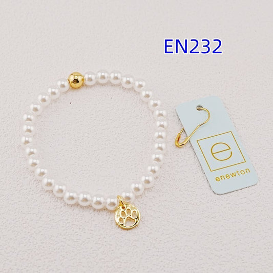 enewton White Pearl and Gold Pendant Bracelet