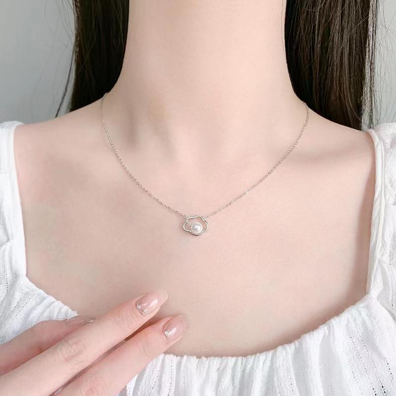 cloud pearl necklace for women