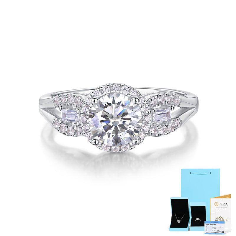 3G Weight Moissanite S925 Silver Ring

