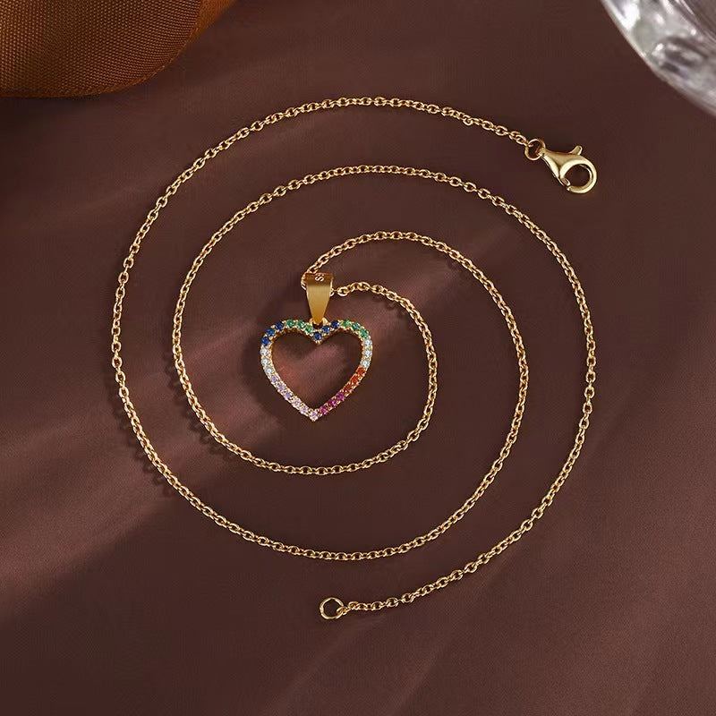 fashion hollow heart necklace