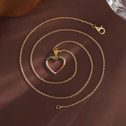 fashion hollow heart necklace