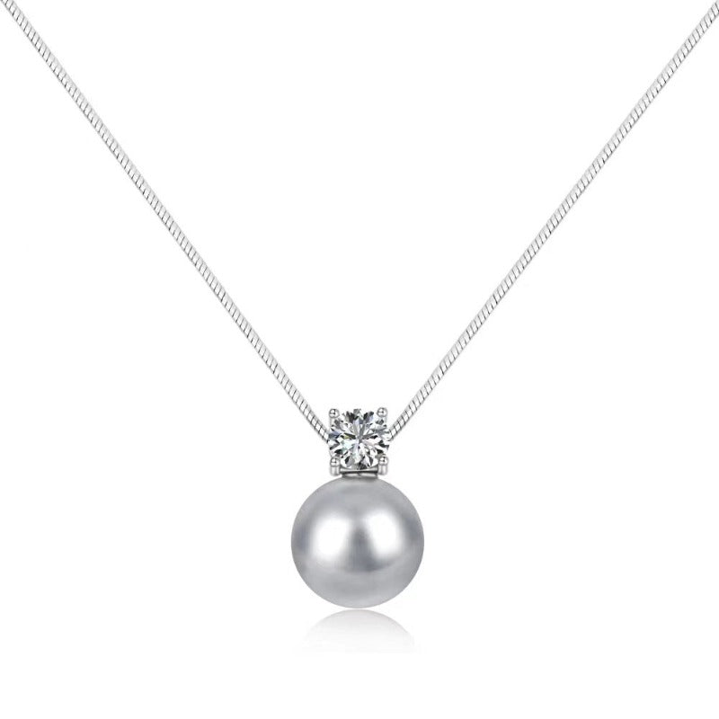 gray pearl necklace