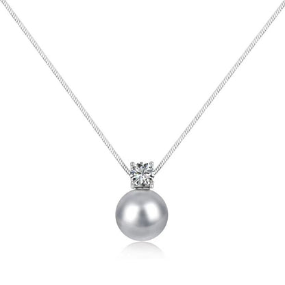 gray pearl necklace