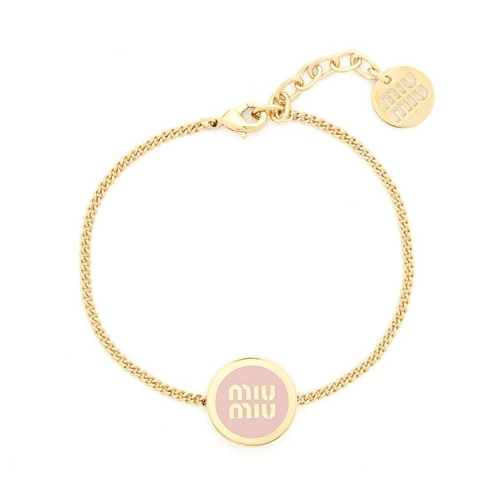 miumiu round enamel women's bracelet