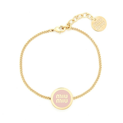 miumiu round enamel women's bracelet