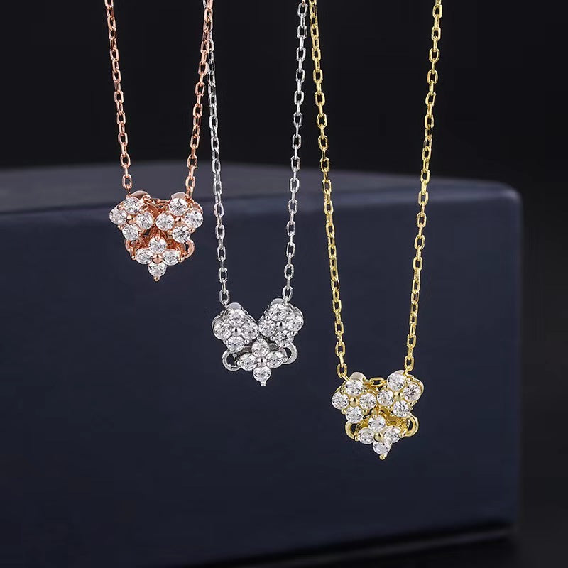 diamond flower necklace 