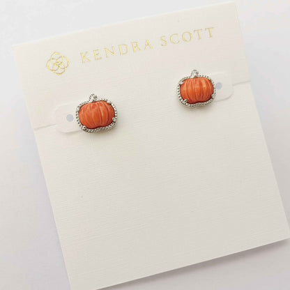 Kendra Scott Pumpkin Stud Earrings