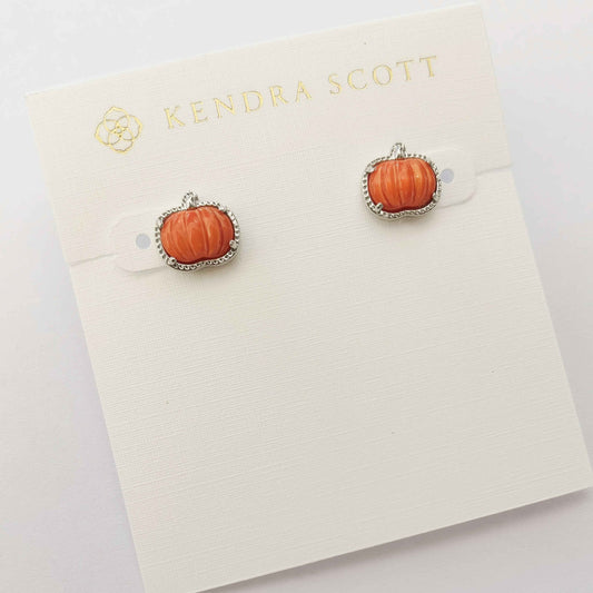 Kendra Scott Pumpkin Stud Earrings