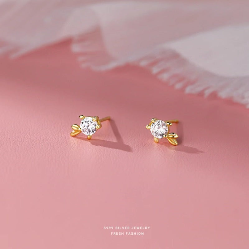 diamond stud earring for girls