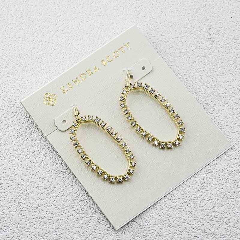 Kendra Scott zirconia cutout earrings