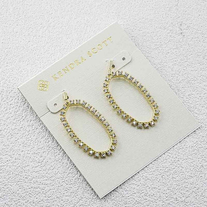 Kendra Scott zirconia cutout earrings