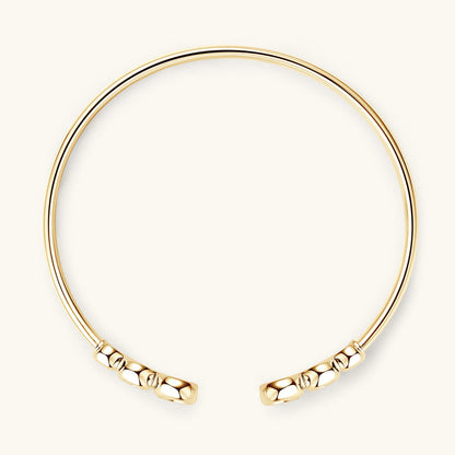 Brilliant Cut Moissanite Dot Open Bracelet

