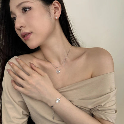 Jet Setter Gold Stud Earrings

