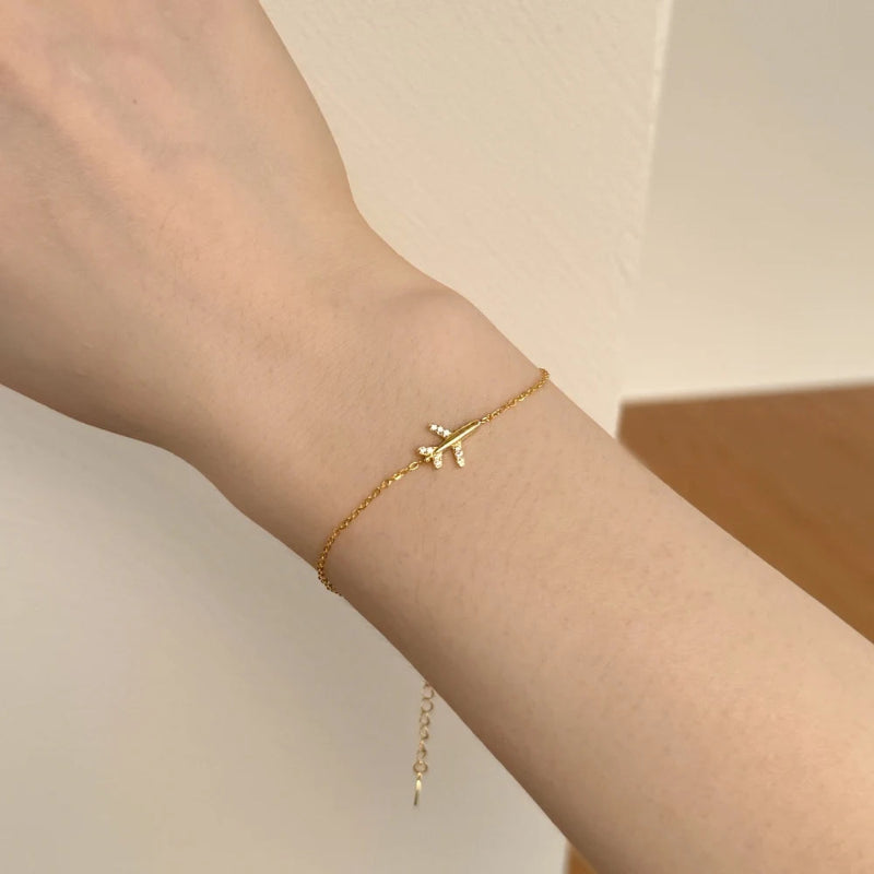Little Airplane Bling Bracelet

