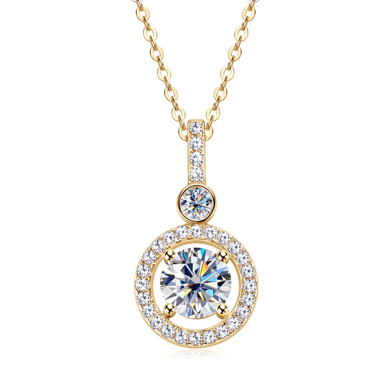 Handcrafted Look Moissanite Drop Pendant

