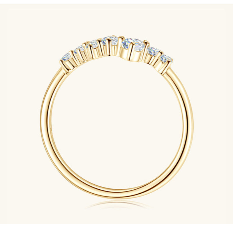 Statement Moissanite Promise Ring