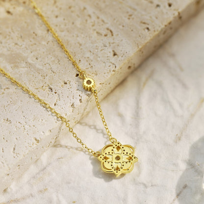 Blissful Beautiful Four-Leaf Clover Necklace