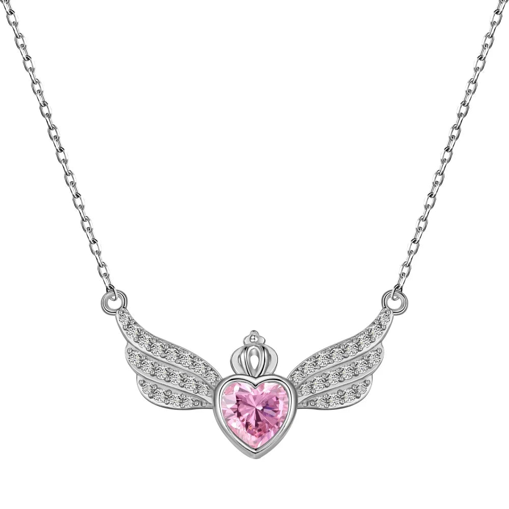 Angel Wing Heart Pendant