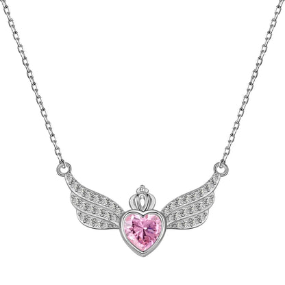 Angel Wing Heart Pendant