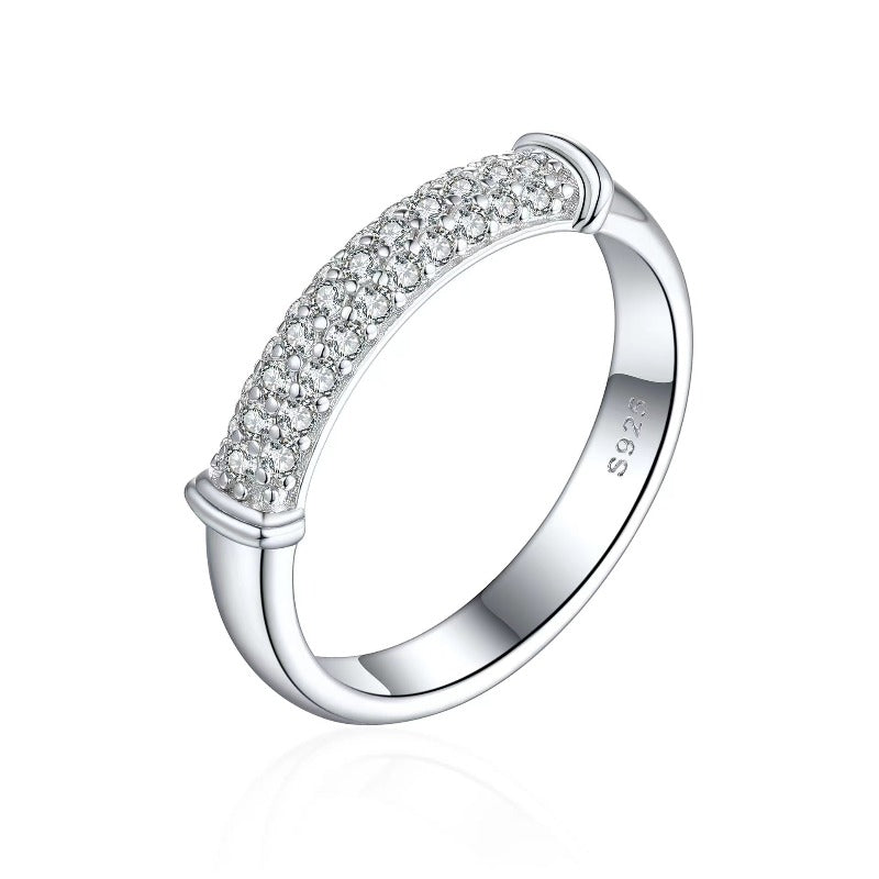 silver couple rings design