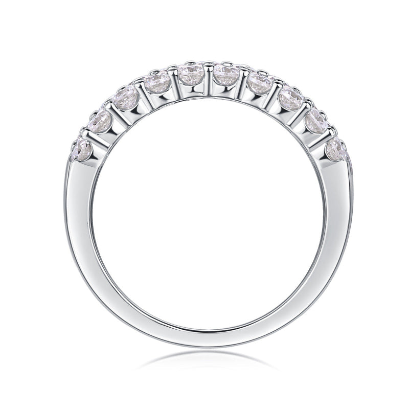 Shimmering Moissanite Bridal Eternity Ring

