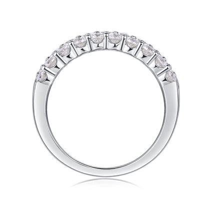 Shimmering Moissanite Bridal Eternity Ring

